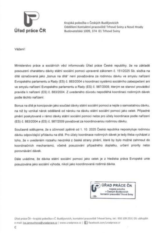 ‼️Aktuálně k přídavkům/superdávce ‼️
